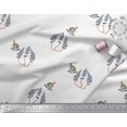 thumbnail image 2 of Soimoi Poly Georgette Fabric Leaves,Bird & Floral Block Decor Fabric Printed Yard 42 Inch Wide, 2 of 3
