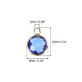 thumbnail image 2 of Unique Bargains Crystal Birthstone Charm, September Pendants Drop Bead Dark Blue, for Jewelry Making, 20 Pack, 2 of 6