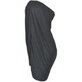 thumbnail image 4 of CEHVOM Robe d'Été pour Femme, Unie, à Poitrine Enveloppée, à une Épaule, Plissée à Vagues, Moulante, 4 of 5