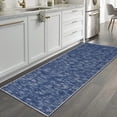 thumbnail image 2 of YUSAZENS 2 x 8 Modern Solid Area Rug Machine Washable, Non-Slip Low-Pile Door Mat for Entryway, Laundry, Soft Floor Mat for Home, Office, Living Room Blue, 2 of 7