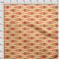 thumbnail image 4 of oneOone Cotton Poplin Pale Yellow Fabric Asian Block Fish Craft Projects Decor Fabric Printed By The Yard 56 Inch Wide, 4 of 4