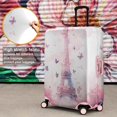 thumbnail image 4 of Travel Luggage Cover Suitcase Protector Fits 18-32 Inch Luggage Wheel Covers Patterned Travel Related Items Flower Luggage Protector Elastic Luggage Anti-scratch Suitcase Cover L, 4 of 5