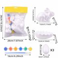 thumbnail image 3 of Deeceymbur Easter Bunny and Eggs Foam Decor Set for Painting Craft Tabletop Ornaments Spring Party Decoration, 3 of 6