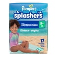thumbnail image 3 of Pampers Splashers Swim Diapers, Size 5+, Disposable Baby Swim Diapers, 3 of 22
