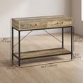 thumbnail image 3 of HOMCOM Table Console Vintage Table de Sofa avec Tiroirs Étagère de Rangement, 3 of 10