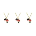 thumbnail image 2 of Baohd à la Mode Déclaration Pièce Collier avec Afrique Carte Pendentif Léger Kenya 3Set, 2 of 6