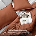 thumbnail image 3 of Bare Home Goose Down Alternative Comforter Set - 3 Piece Set - Full/Double, Terracotta, 3 of 7