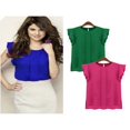 thumbnail image 4 of MesaSe Blouse Sans Manches Décontractée à Manches Courtes pour Femmes Été pour Bureau Taille P-TG, 4 of 5