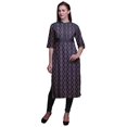 thumbnail image 1 of Bimba Printed Kurta Straight Tunic Tops Women Summer Wear Ladies Kurti, 1 of 5