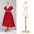thumbnail image 2 of Mannequin Fully with Round Wooden Base Dressmaker Stand C, 2 of 7