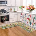 thumbnail image 2 of Binwennn Fuzzy Blanket Sweater Flags of The World Blanket Spring Summer Kitchen Carpet (2 Pieces) Kitchen Carpet Washable Cushion Comfortable Kitchen Carpet Set Comfortable Kitchen Carpet, 2 of 5
