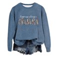 thumbnail image 3 of GZWYHT Grande Vente! Chandails à Capuchon pour Femmes, Chandails à Capuchon Graphiques, Chandail en Molleton pour Grand-Mère Automne Col Rond Chandails en Molleton Sans Capuche Bonheur C'est d'Tre Grand-Mère, Tenues d'Automne, Vêtements d'Automne Bleu Foncé m, 3 of 3