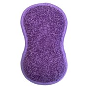 Multi-Purpose Sponges Kitchen Scrub Sponges, 6.3x3.94",Non-Scratch Microfiber Sponges for Cleaning, Heavy Duty Scrubbing Power Reusable Dish Sponge for Dishes, Pots and Pans(Purple)