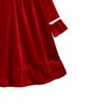 thumbnail image 4 of Todder Bébé Pyjama Fille Robe Fibre Bouton vers le Bas de Couleur Unie Respirant Volant Vêtements de Nuit, 4 of 5