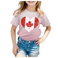 thumbnail image 1 of WEAIXIMIUNG Chemise à Rayures à Manches Longues pour Enfants T-Shirt à Manches Courtes pour Filles T-Shirt d'Été à Col Rond Coupe Décontractée T-Shirts Basiques, 1 of 4