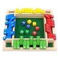 thumbnail image 2 of LEEYNEER Shut The Box Dice Game 2-4 Player Family Wooden Board Table Math Games for Adults and Kids  Enhances Math and Decision Making Skills for Kids and Adults, 2 of 8