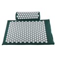 thumbnail image 1 of Milaget Acupressure Mat and Pillow Set for Back/Neck Pain Relief Muscle Relaxation Dark green, 1 of 9