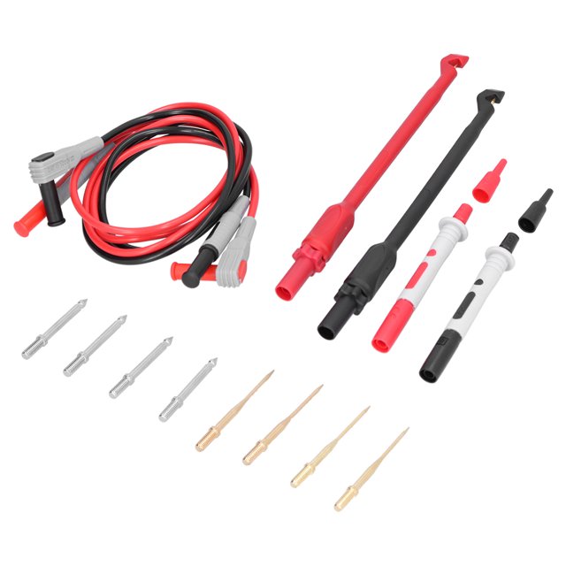 QIILU P1033B Fiche Banane Test Fil Kit Crochet de Test d'Aiguille Remplaçable pour Multimètre, Sonde de Test, Câble de Test