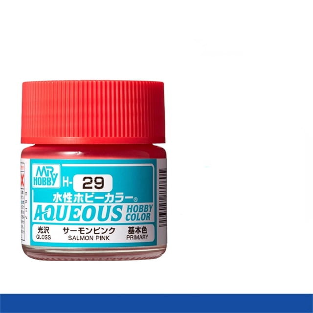 Mr. Hobby Aqueous H29 Gloss Orange-Red Acrylic Paint 10ml for Scale Models & Miniatures