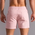 thumbnail image 5 of Teissuly Shorts d'Été Rabais Hommes Unis Décontractés Mode Coton Sport Élastiques Taille Mi-Haute à Lacets, 5 of 5