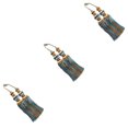 thumbnail image 3 of Decodeary 2pack/lot Haut Rideau Pompon Facile à Excellent Décor pour une Large Application Polyester Approprié Haut Bleu Clair 3Set, 3 of 6