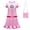 Dress+Bag, variant on HAWEE Girls Princess Peach Costume Cosplay Casual Dress Up Peach Dress