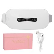 Menstrual Heating Pad, Temperature Control Intelligent Adjustable Waist Support Heating Belt Portable  For Travel For Uterus White