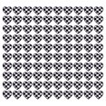 thumbnail image 2 of Applique Patches, Black White Grids Cotton Material Embroidered 100pcs Heart Shaped Cloth Patches Fashionable  For Jackets For Repairing, 2 of 8