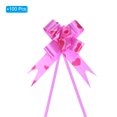 thumbnail image 3 of Unique Bargains 3.3inch Pull Bows Gift Wrapping Pull Bow Heart Pattern Baskets Present Bows Ribbon Rose Red 100 Pcs, 3 of 6