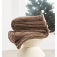 thumbnail image 2 of Better Homes & Gardens Faux Fur Throw, Taupe, 50 x72, 2 of 9