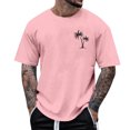 thumbnail image 1 of Pisexur Shirts for Man T Hommes Mode Décontractée Imprimé Col Rond Pull T-Shirt Manches Courtes Blouse Rose, m Chemises de Golf Hommes & Chemises Hommes, 1 of 6