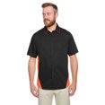 thumbnail image 1 of Harriton Chemise à Manches Courtes Colorblock pour Hommes M586T, 1 of 3