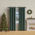 thumbnail image 4 of Tringle à Rideau Occultant, 1 Pce Rideau Occultant à Franges Boule Classique de Noël 52 X 72 Po, Rideau de Fenêtre de Décoration des Fêtes, 4 of 6