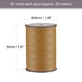 thumbnail image 2 of Unique Bargains Thin Waxed Thread 93 Yards 0.65mm Polyester String Cord for Machine Sewing Hand Quilting Weaving, Wood Brown, 2 of 5
