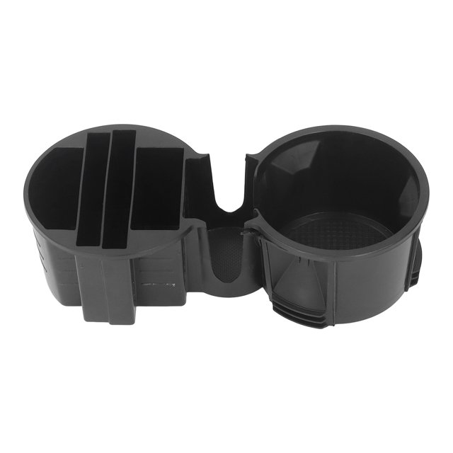 Central Console Cup Holder Insert, Easy Mount Black Water Cup Holder Wearproof For Car