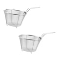 thumbnail image 3 of Weiweiguan 2 Pcs Paniers Frits en Acier Inoxydable pour Cuisine (Argent), 3 of 6