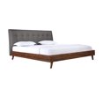 thumbnail image 1 of Topline Home Furnishings King Platform Bed with Upholstered Headboard, 1 of 8