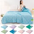 thumbnail image 1 of Heavy Blanket For Sleeping Perfect，Ice Blanket Summer Cooler Quilt For Hot Sleepers And Night Cooler Comforter Double Cold Effect Blanket Cooler Fiber Soft Machine Washable, 1 of 9