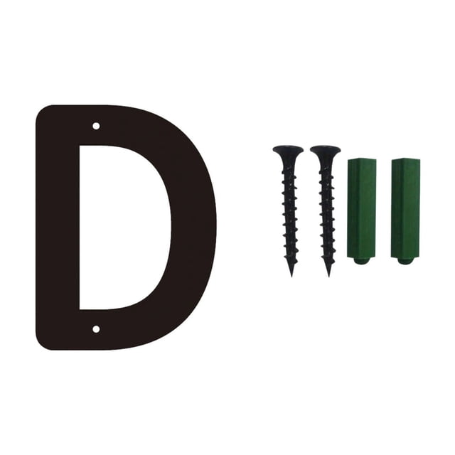 Big Savings! Three-Dimensional Iron Art Number Sign, House Number Metal Letters, Wall-Mounted Home Address Sign with Screws for Outdoor and Indoor Use