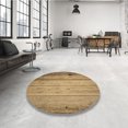thumbnail image 4 of Ahgly Company Tapis d'Intérieur Lavable à la Machine, Carré, Transitionnel, Brun Pâle, Tapis de Zone, 6 Pieds Carré, 4 of 7