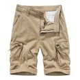 thumbnail image 1 of Birdeem Mens Plus Size Cargo Shorts Multi-Pockets Relaxed Summer Beach Shorts Pants, 1 of 4