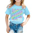 thumbnail image 1 of TZEWGL Tees For Child Printed Round Neck Short Sleeved Shirt Clothing For Baby size 6-7T, 1 of 6