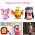 thumbnail image 4 of CHUANK 1000Pcs DIY Art Craft Kit Craft Art Supply Set Creative Arts and Crafts Kit Included Pipe Cleaners Feather Foam Flowers Letters Sticker Popsicle Sticks Scissors, 4 of 11