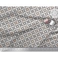 thumbnail image 3 of Soimoi Silk Fabric Triangle & Floral Ethnic Print Fabric by Yard 42 Inch Wide, 3 of 3