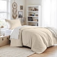 thumbnail image 1 of Regency Heights 2-Piece Twin/Twin XL Bedding Set, Reversible Comforter with Sham, Neutral, Solid Color, 1 of 12