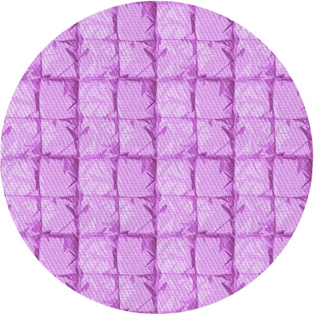 Ahgly Tapis Rond Lavable en Machine Intérieur Transitionnel Fleur Rose, 7 Pieds Rond