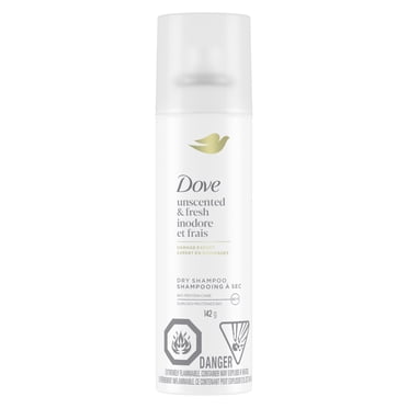 Dove Shampooing à Sec Inodore et Frais Amidon de Manioc 100 % Naturel, 142 g