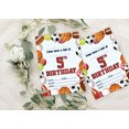 thumbnail image 4 of Darling Souvenir Multicolor Birthday Invitation Card 28 Pcs Fill or Write In Blank Invites Printable Party Supplies 5 x 7 Inches, 4 of 5