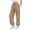 Khaki, variant on JUMEYU Track Pants Women Long Wide Leg Pants Woman Yoga Pants with Pockets Stretch Loose Casual Lounge Sweatpants (White,XL)