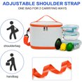 thumbnail image 4 of WRKEKC Clearance Foldable Insulated Lunch Box – Lightweight Reusable Food Container with Adjustable Shoulder Strap, 4 of 6